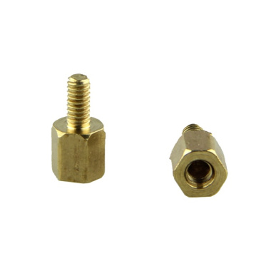 M2.5 Hex Brass Standoff 6 M2.5 x 5mm screw, red washer, nut 