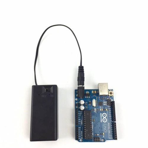 9V Battery Holder With Switch+Cover+DC Jack