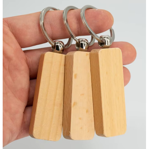 Consumable Keyring Kit Rectangle Wooden - Pack of 10 (To go with Laser ...